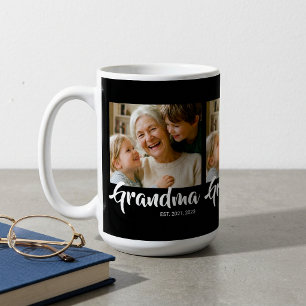 Oma Established Schrift Black 3 Foto Kaffeetasse