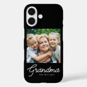 Oma Established Schrift Foto Case-Mate iPhone Hülle (Rückseite)