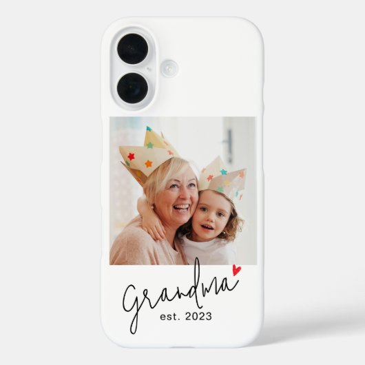 Oma Established Schrift Foto Case-Mate iPhone Hülle (Rückseite)