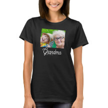Oma Established Schrift Foto T-Shirt