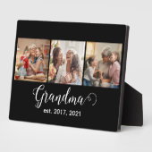 Oma Established Schrift Geschenk 3 Foto Fotoplatte (Seite)