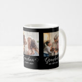 Oma Established Schrift Geschenk 3 Foto Kaffeetasse (VorderseiteRechts)