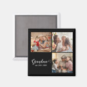 Oma Established Schrift Geschenk Foto Magnet (Vorderseite/Rückseite)
