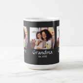 Oma Established Schrift Schwarz 3 Foto Kaffeetasse (Mittel)