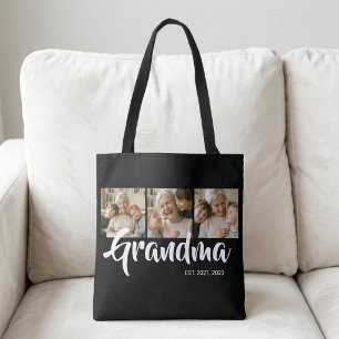 Oma Established Schrift Schwarz 3 Foto Tasche