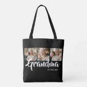 Oma Established Schrift Schwarz 3 Foto Tasche (Rückseite)