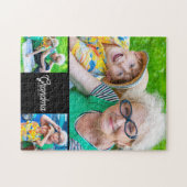 Oma Established Script Black 3 Foto Puzzle (Horizontal)