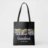 Oma Established Script Black 3 Foto Tote Bag Tasche (Vorderseite)