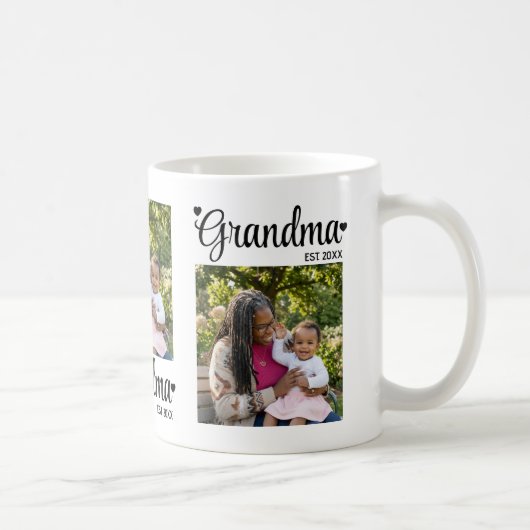 Oma Established Script Mimi Foto Geschenk Kaffeetasse (Rechts)