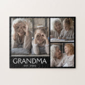 Oma Established Typography Black 3 Foto Puzzle (Horizontal)