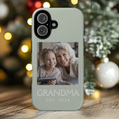 Oma Established Typography Foto Sagegrün Case-Mate iPhone Hülle