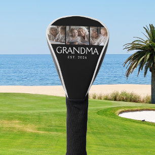 Oma Established Typography Schwarz 3 Foto Golf Headcover