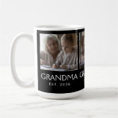 Oma Established Typography Schwarz 3 Foto Kaffeetasse (Links)