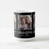 Oma Established Typography Schwarz 3 Foto Kaffeetasse (Mittel)