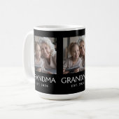 Oma Established Typography Schwarz 3 Foto Kaffeetasse (Vorderseite Links)