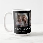 Oma Established Typography Schwarz 3 Foto Kaffeetasse (Links)