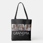 Oma Established Typography Schwarz 3 Foto Tasche (Rückseite)