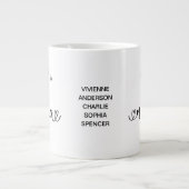 Oma etabliert Geschenk für neue Großmutter Jumbo-Tasse (Vorderseite)