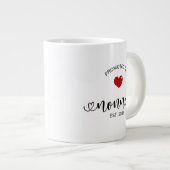 Oma etabliert Geschenk für neue Großmutter Jumbo-Tasse (Vorderseite Rechts)