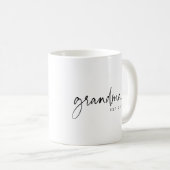 Oma etabliert | Großmutter Geschenk Custom Kaffeetasse (VorderseiteRechts)