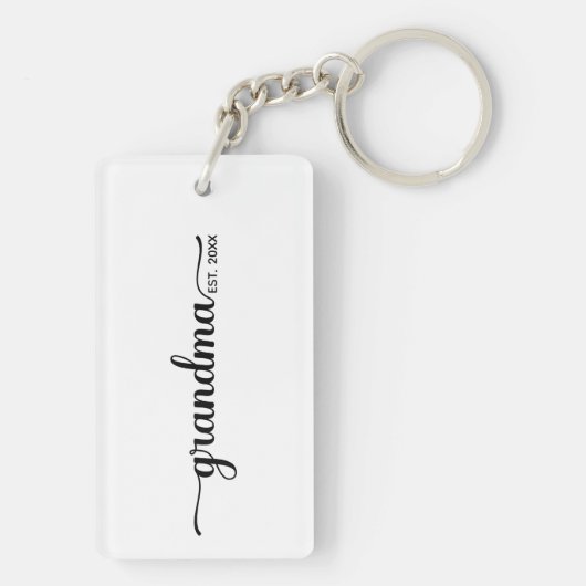 Oma etabliert schlüsselanhänger (Rückseite)