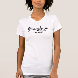 Oma etabliert Schwarzschrift T-Shirt