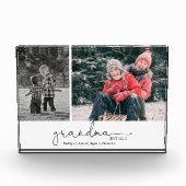 Oma etablierte Script Two Foto Geschenk (Vorderseite)