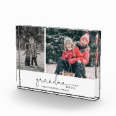 Oma etablierte Script Two Foto Geschenk (Rechts)