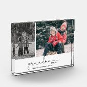 Oma etablierte Script Two Foto Geschenk (Links)