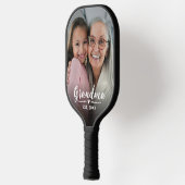 Oma Etablierte White Script Foto Pickleball Schläger (Links)