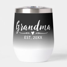 Oma etablierter schwarzer Farbverlauf