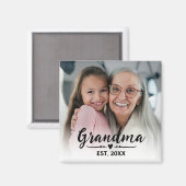Oma etabliertes Fotogeschenk Magnet (Vorderseite/Rückseite)