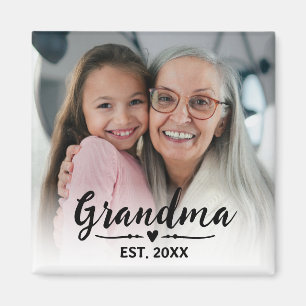 Oma etabliertes Fotogeschenk  Magnet