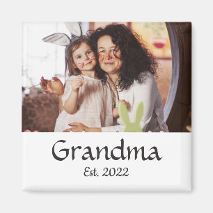 Oma etabliertes Fotogeschenk Magnet