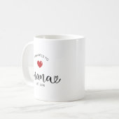 Oma etabliertes neues Oma-Geschenk Kaffeetasse (Vorderseite Links)