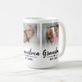 Oma etabliertes süßes Skript 3 Foto Kaffeetasse (VorderseiteRechts)