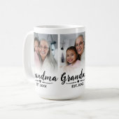 Oma etabliertes süßes Skript 3 Foto Kaffeetasse (Vorderseite Links)