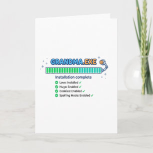 Oma.exe Lustiges Oma-Geschenk Karte