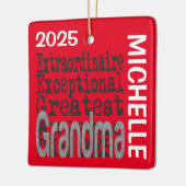 Oma Extraordinaire CUSTOM Keramikornament (Links)