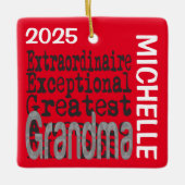 Oma Extraordinaire CUSTOM Keramikornament (Vorderseite)