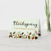 Oma Fall Foliage Erntedank Card Karte (Vorderseite)