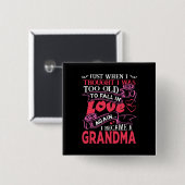 Oma fällt wieder in Liebe Button (Vorne & Hinten)