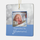 Oma First Christmas Foto Ornament - Baby Boy (Links)
