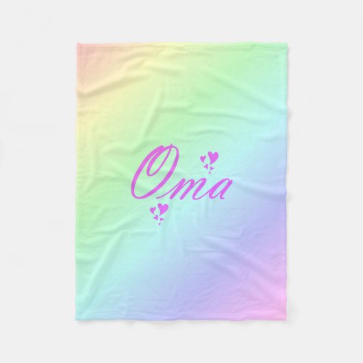 Oma Fleecedecke (Vorderseite)