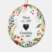 Oma Floral Keramik Ornament (Links)