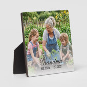 Oma-Foto-Andenken Fotoplatte (Vorderseite)