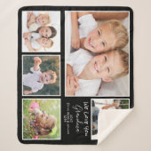Oma Foto Collage Black Sherpadecke (Vorderseite)