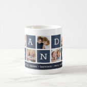 Oma Foto Collage & Grandchildren Namen Kaffeetasse (Mittel)