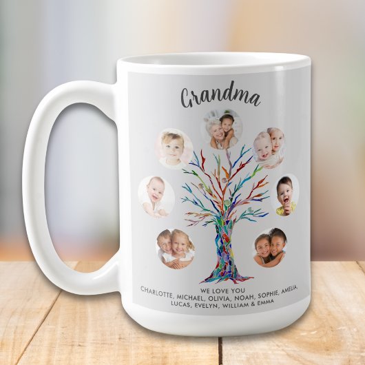 Oma-Foto-Collage Kaffeetasse