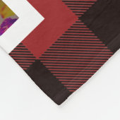 Oma Foto Collage Kariert Fleecedecke (Ecke)